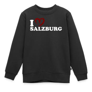 J’adore Salzbourg - Sweat Premium enfant bio - noir - Devant - AI Model Kid Female (0cm)
