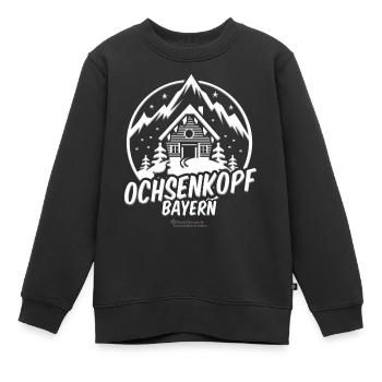Ochsenkopf Bayern Skigebiet - Kinder Premium Organic Sweatshirt - Schwarz - Vorne - AI Model Kid Female (0cm)