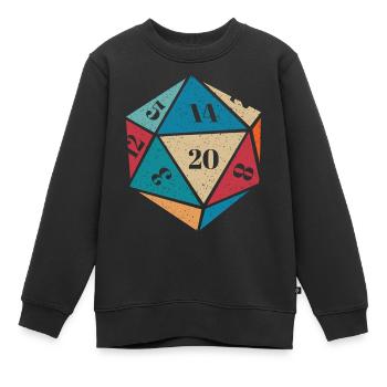 RPG RPG jeux de rôle sur table jeu de rôle de joueur - Sweat Premium enfant bio - noir - Devant - AI Model Kid Female (0cm)