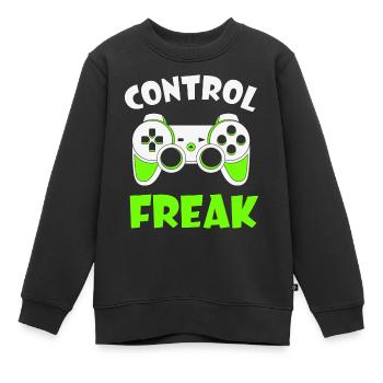 Control Freak - Kinder Premium Organic Sweatshirt - Schwarz - Vorne - AI Model Kid Female (0cm)