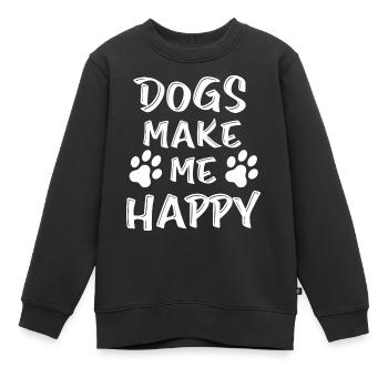 Chien de chasse - Sweat Premium enfant bio - noir - Devant - AI Model Kid Female (0cm)