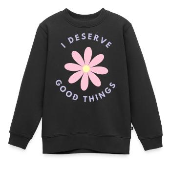Dans le mérite de bonnes choses - Sweat Premium enfant bio - noir - Devant - AI Model Kid Female (0cm)