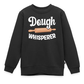 Backen Bäcker Bäckerin - Kinder Premium Organic Sweatshirt - Schwarz - Vorne - AI Model Kid Female (0cm)