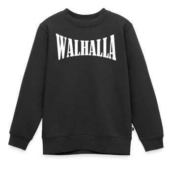 walhalla viking wikinger shirt - Kinder Premium Organic Sweatshirt - Schwarz - Vorne - AI Model Kid Female (0cm)