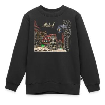 Altdorf près de Nuremberg, colombage, Bavière - Sweat Premium enfant bio - noir - Devant - AI Model Kid Female (0cm)