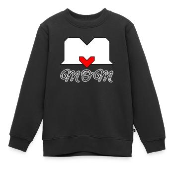 Mutterliebe best mum best MOM - Kinder Premium Organic Sweatshirt - Schwarz - Vorne - AI Model Kid Female (0cm)