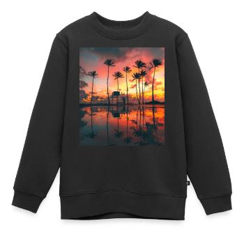 Captivating Sunsets: Beauty of Nature on Display - Sweat Premium enfant bio - noir - Devant - AI Model Kid Female (0cm)