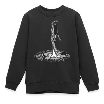 Danseuse orientale - Sweat Premium enfant bio - noir - Devant - AI Model Kid Female (0cm)