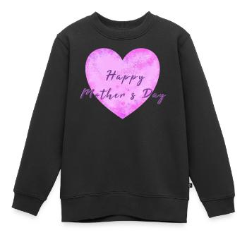 Muttertag mothersday happy mothers day - Kinder Premium Organic Sweatshirt - Schwarz - Vorne - AI Model Kid Female (0cm)