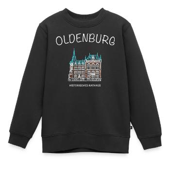 Oldenburg, Historisches Rathaus, Niedersachsen - Kinder Premium Organic Sweatshirt - Schwarz - Vorne - AI Model Kid Female (0cm)