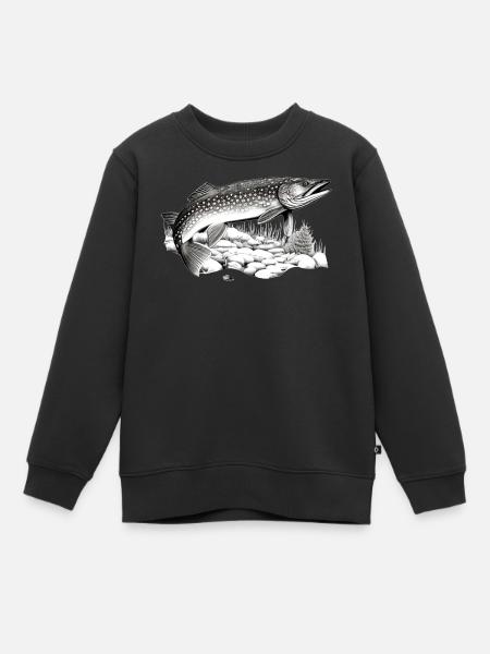 Hecht - Kinder Premium Organic Sweatshirt - Schwarz