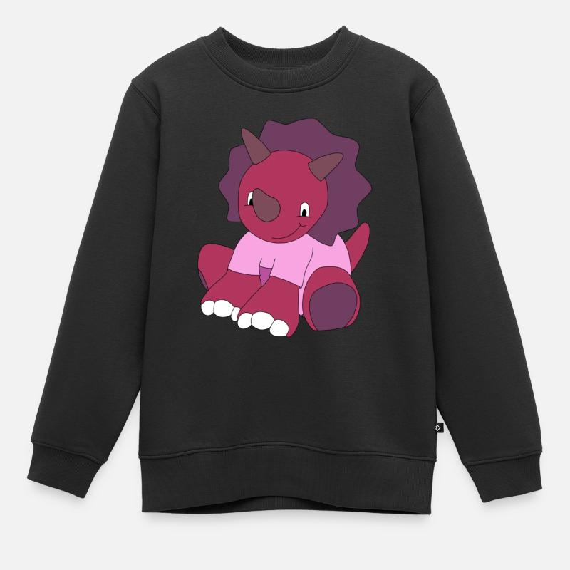 Tricératops - Sweat Premium enfant bio - noir