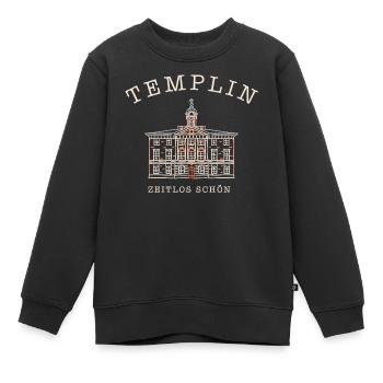 Templin, Historisches Rathaus, Uckermark - Kinder Premium Organic Sweatshirt - Schwarz - Vorne - AI Model Kid Female (0cm)