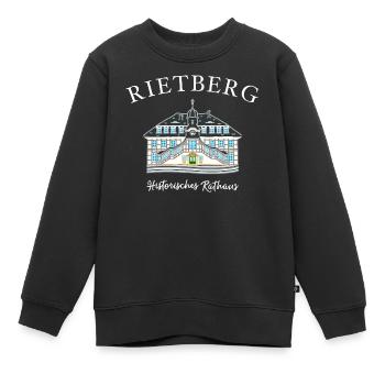 Rietberg Historisches Rathaus, Handzeichnung - Kinder Premium Organic Sweatshirt - Schwarz - Vorne - AI Model Kid Female (0cm)