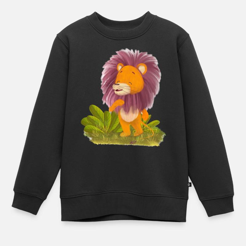 Mama Löwe - Kinder Premium Organic Sweatshirt - Schwarz
