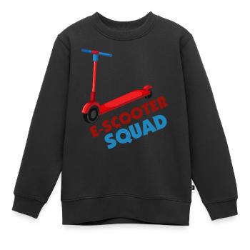 E-Scooter Roller Scooter - Sweat Premium enfant bio - noir - Devant - AI Model Kid Female (0cm)
