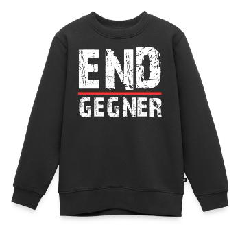 Endgegner Gamer Design - Kinder Premium Organic Sweatshirt - Schwarz - Vorne - AI Model Kid Female (0cm)