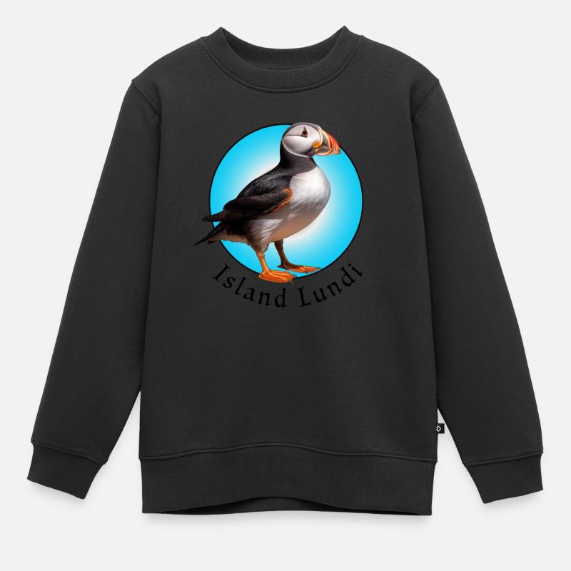 Île Lundi - Sweat Premium enfant bio - noir