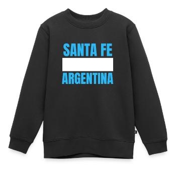 Santa Fe Argentine Santa Fe Argentinien - Sweat Premium enfant bio - noir - Devant - AI Model Kid Female (0cm)