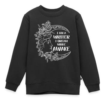 Poète Poésie Poète Poésie I Don - Sweat Premium enfant bio - noir - Devant - AI Model Kid Female (0cm)