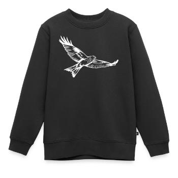 Milan in weiss - Kinder Premium Organic Sweatshirt - Schwarz - Vorne - AI Model Kid Female (0cm)