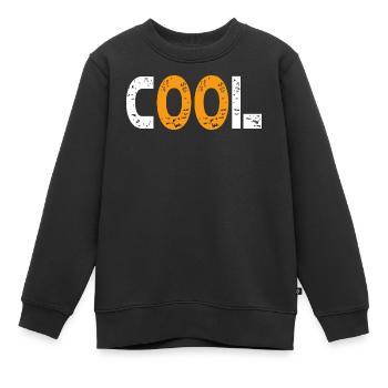 Cool modern and young - Kids Premium Organic Sweatshirt - black - Front - AI Model Kid Female (0cm)