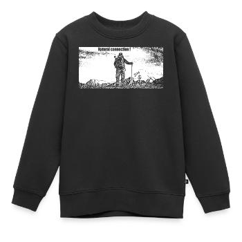 Run and run again - Sweat Premium enfant bio - noir - Devant - AI Model Kid Female (0cm)