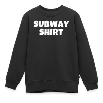 U-Bahn-T-Shirt, Belästigung, U-Bahn - Kinder Premium Organic Sweatshirt - Schwarz - Vorne - AI Model Kid Female (0cm)
