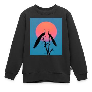 Hoch Hinaus - Kinder Premium Organic Sweatshirt - Schwarz - Vorne - AI Model Kid Female (0cm)