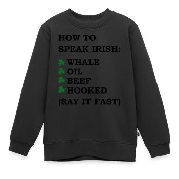 Danse Musique de danse - Sweat Premium enfant bio - noir - Devant - AI Model Kid Female (0cm)