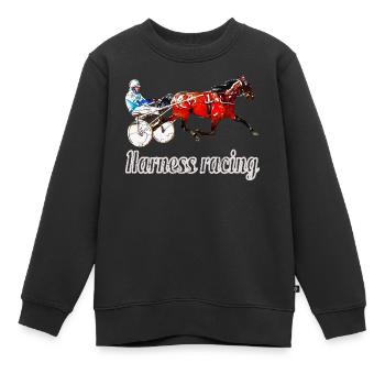 Traber Desgn mit Schrift - Kinder Premium Organic Sweatshirt - Schwarz - Vorne - AI Model Kid Female (0cm)