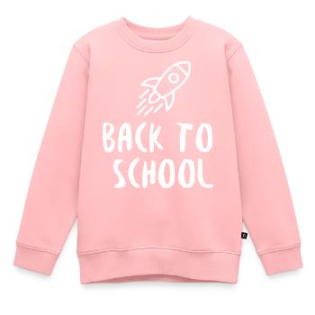 Space School Shirt, Back To School Gifts - Kids Premium Organic Sweatshirt - rose - Front - AI Model Kid Female (0cm)