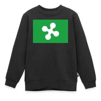 Lombardei Italien - Kinder Premium Organic Sweatshirt - Schwarz - Vorne - AI Model Kid Female (0cm)