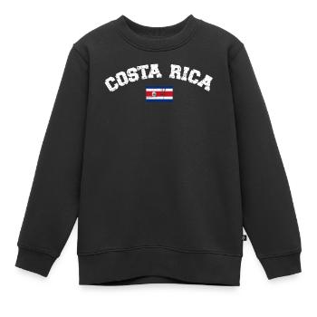 Costa Rica - Kinder Premium Organic Sweatshirt - Schwarz - Vorne - AI Model Kid Female (0cm)