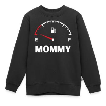 Mommy daddy baby match t shirt - Sweat Premium enfant bio - noir - Devant - AI Model Kid Female (0cm)