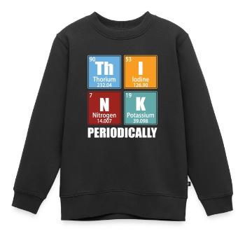 Periodisch denken - Elemente des Periodensystems - Kinder Premium Organic Sweatshirt - Schwarz - Vorne - AI Model Kid Female (0cm)