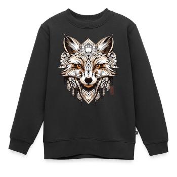 Raccon Spirit Animal - Kinder Premium Organic Sweatshirt - Schwarz - Vorne - AI Model Kid Female (0cm)