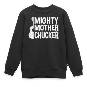 Puissante mère Chucker - Sweat Premium enfant bio - noir - Devant - AI Model Kid Female (0cm)