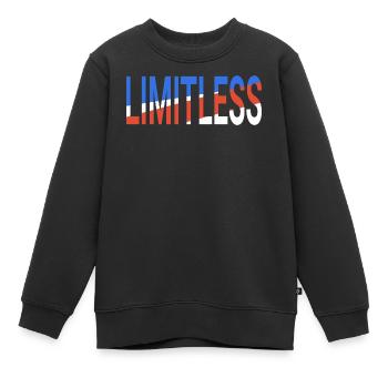 Illimité - Sweat Premium enfant bio - noir - Devant - AI Model Kid Female (0cm)
