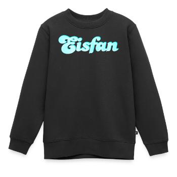 Eis Fan Eiscreme süß Sommer Eiskrem Handschrift - Kinder Premium Organic Sweatshirt - Schwarz - Vorne - AI Model Kid Female (0cm)