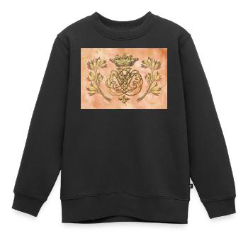 Bach Siegel / Monogramm / Wappen / Insignien - Kinder Premium Organic Sweatshirt - Schwarz - Vorne - AI Model Kid Female (0cm)