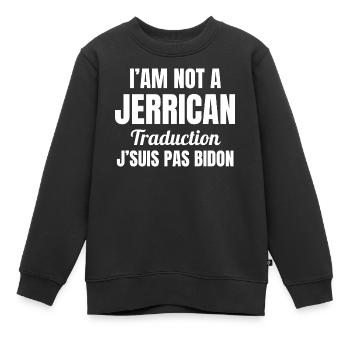 Verlogen, ich bin nicht falsch, dumm - Kinder Premium Organic Sweatshirt - Schwarz - Vorne - AI Model Kid Female (0cm)