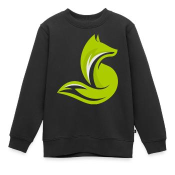 Fox lift 6 - Sweat Premium enfant bio - noir - Devant - AI Model Kid Female (0cm)
