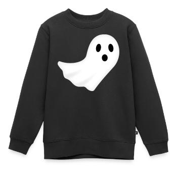 Fantôme Halloween Nuit Fantôme Effrayant - Sweat Premium enfant bio - noir - Devant - AI Model Kid Female (0cm)