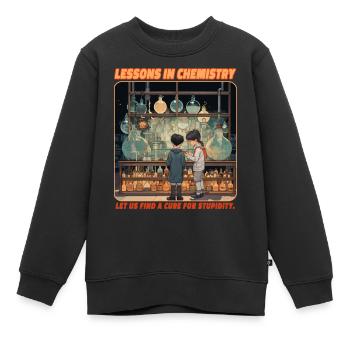 Lessons for Chemisty - Kids Premium Organic Sweatshirt - black - Front - AI Model Kid Female (0cm)
