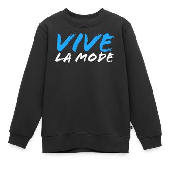 vive la mode - Sweat Premium enfant bio - noir - Devant - AI Model Kid Female (0cm)