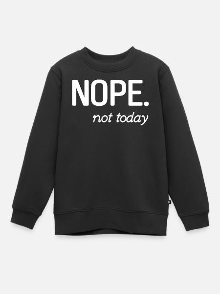 Conception de citation inspirante minimaliste - Sweat Premium enfant bio - noir