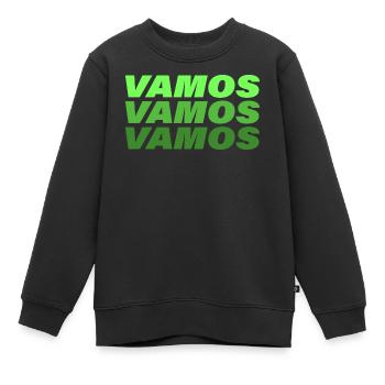 VAMOS - Kinder Premium Organic Sweatshirt - Schwarz - Vorne - AI Model Kid Female (0cm)
