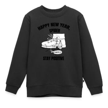 Beth die Spinne - Prost! - Kinder Premium Organic Sweatshirt - Schwarz - Vorne - AI Model Kid Female (0cm)