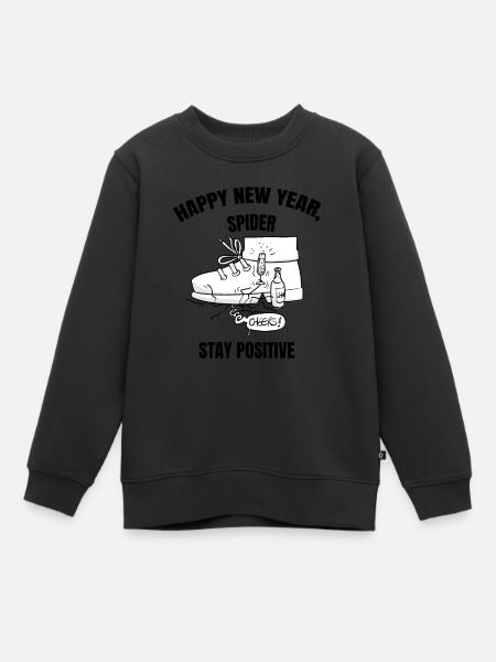 Beth l'araignée - Cheers ! - Sweat Premium enfant bio - noir